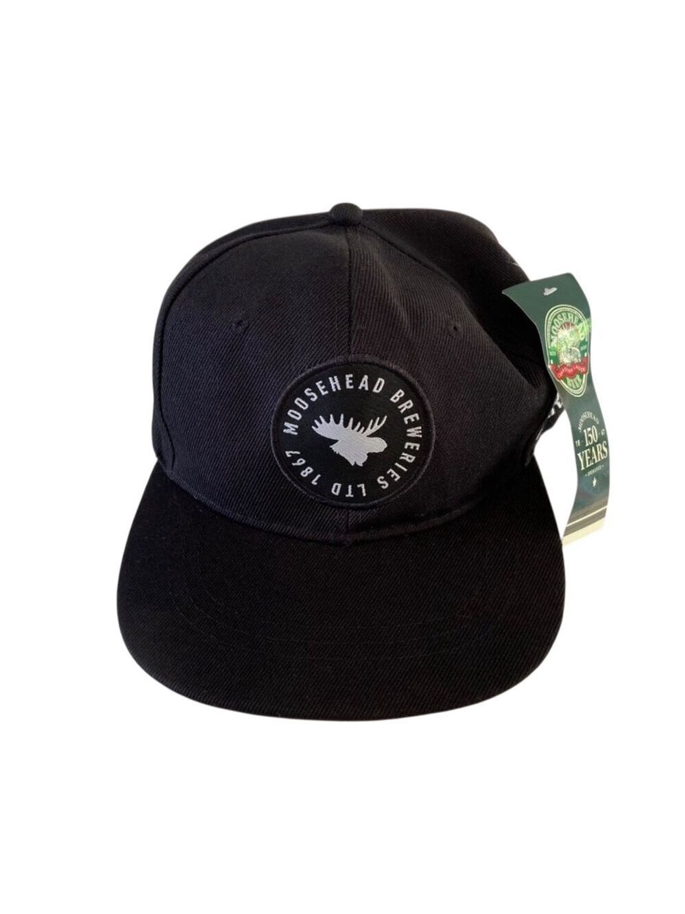 New Moosehead Breweries NWT baseball cap 150th Anniversary Black Hat By Karbon